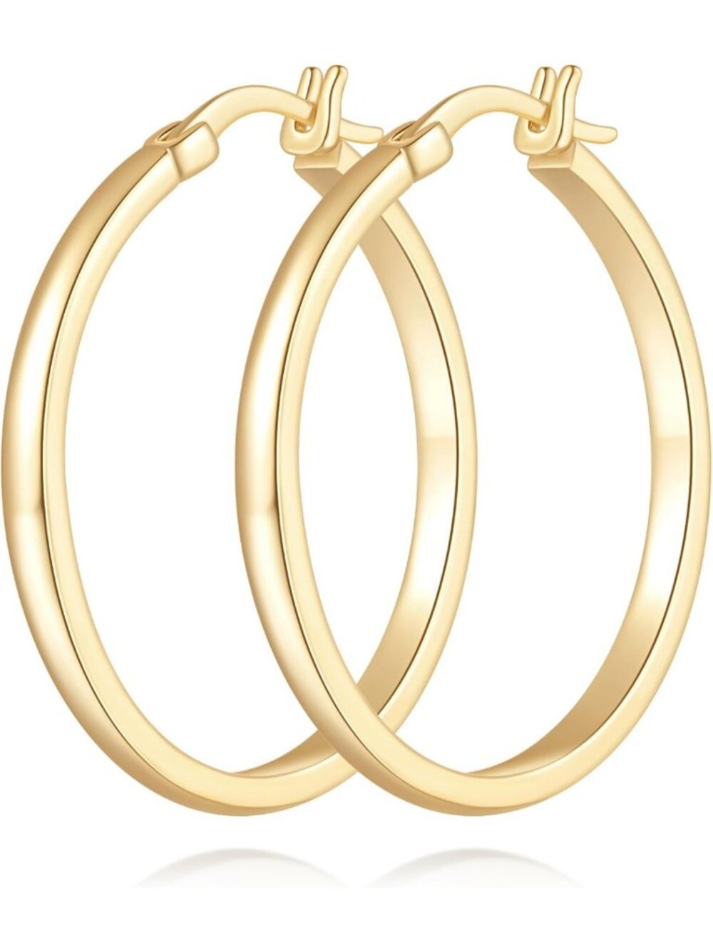 Elegant 14K Gold Hoop Earrings for Women - Classic & Timeless Jewelry Accessory